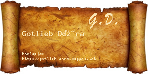 Gotlieb Dóra névjegykártya